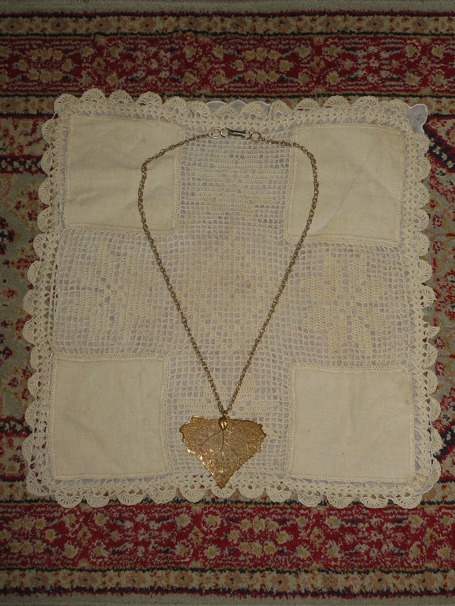 Reworked Gold Leaf Necklace
