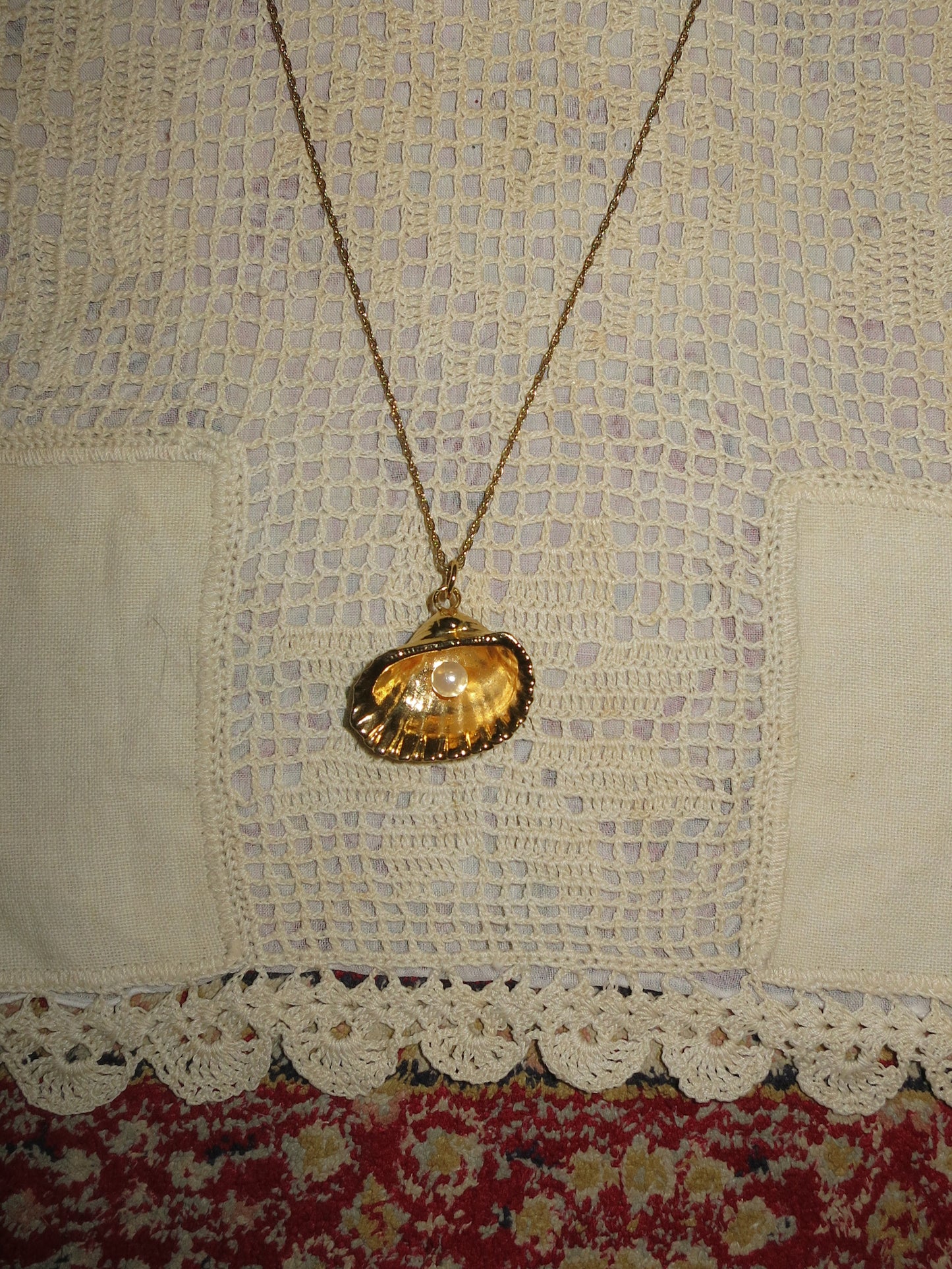 Shell with Pearl Necklace
