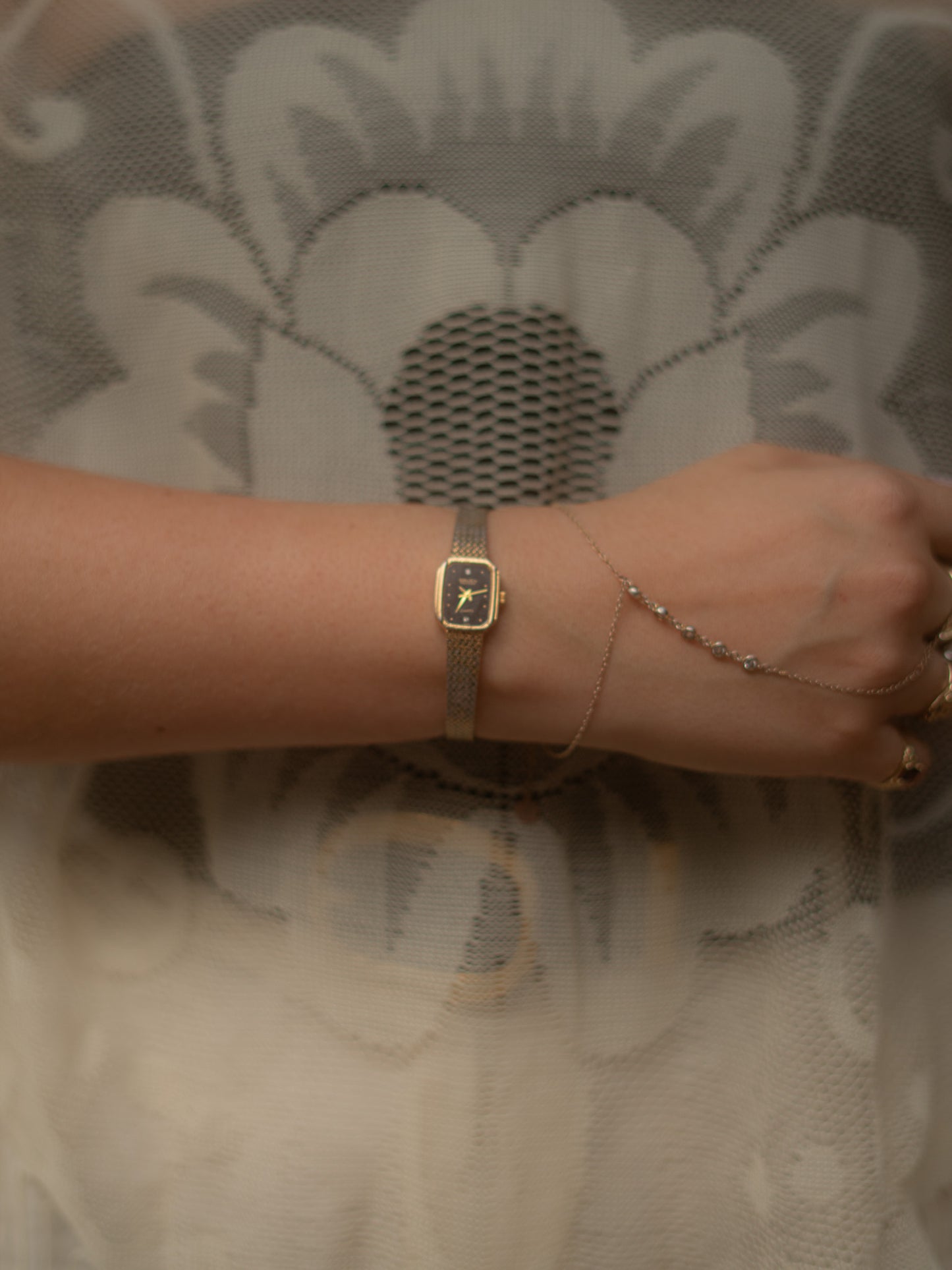 Gruen Blackface and Gold Watch