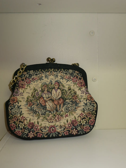Mini Clasp Close Carpet Bag