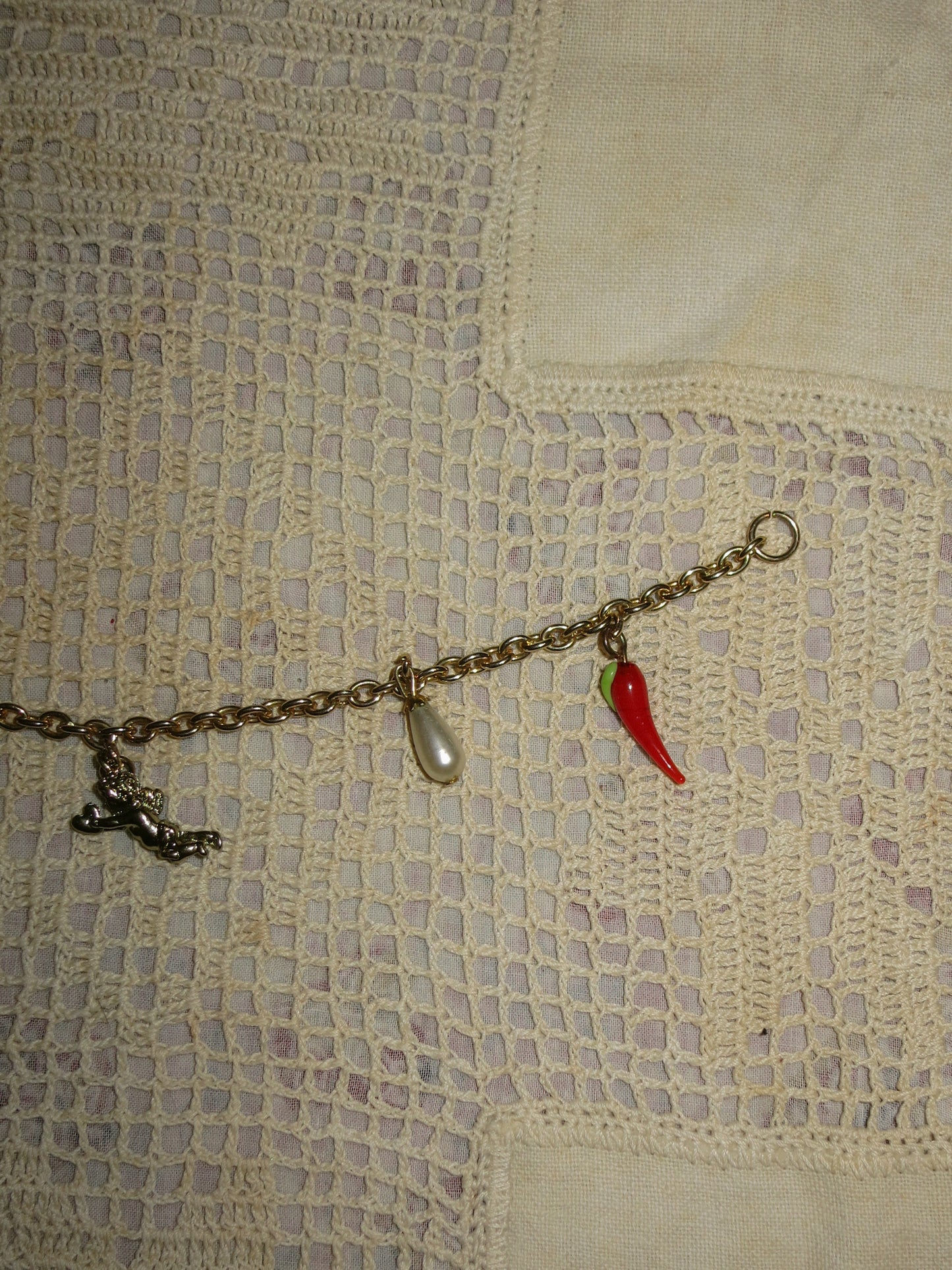 Chili Cherub Charm Bracelet
