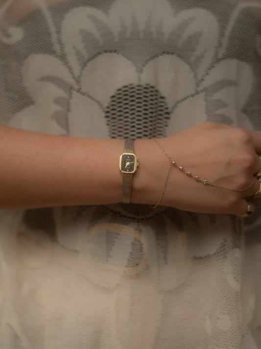 Gruen Blackface and Gold Watch