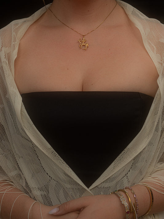 Reworked Vintage Centaur Charm Necklace